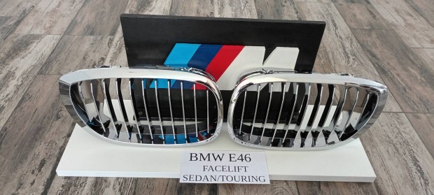 Bmw e46 facelift sedan/touring króm hűtőrács új