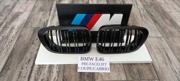 Bmw e46 pre-facelift coupe/cabrio dupla pálcás hűtőrács Új