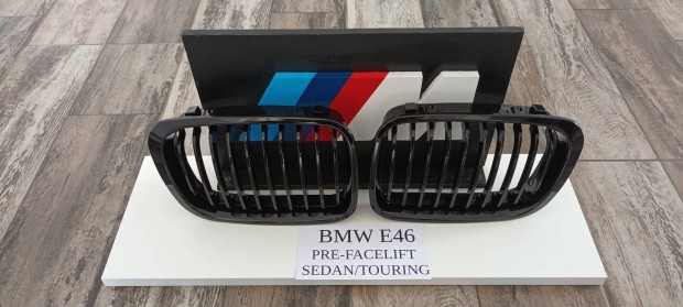 Bmw e46 pre-facelift sima fekete hűtőrács
