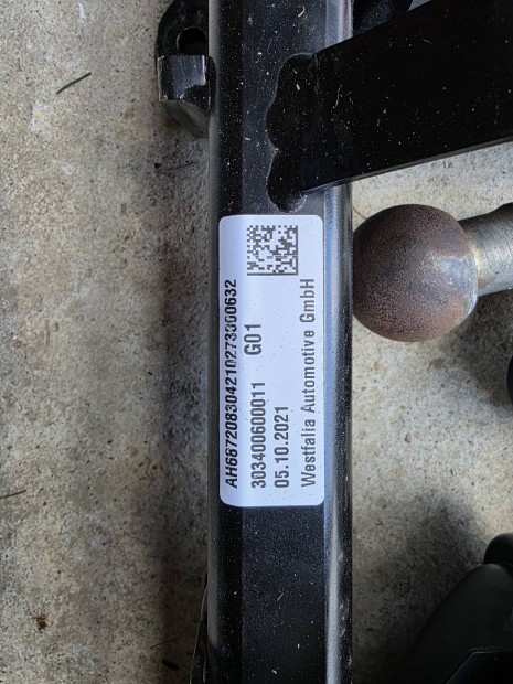 Bmw gy�ri g01 elektromos von�horog 