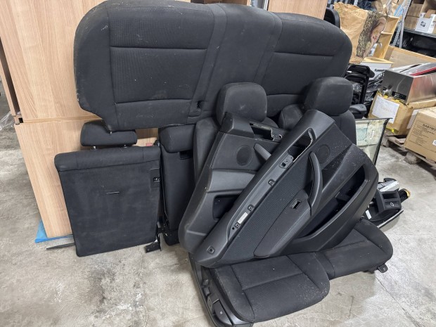 Bmw x5 e70 fekete textil ülés, belső tér.