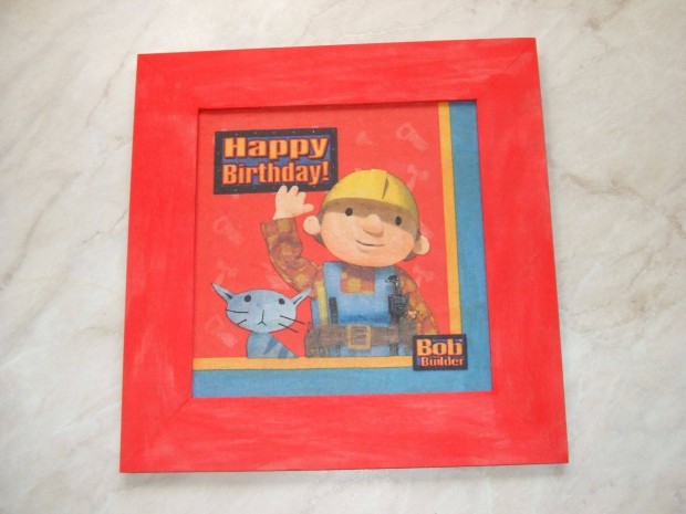 Bob mester Bob meister Bob the builder dekupázs kép fali kép