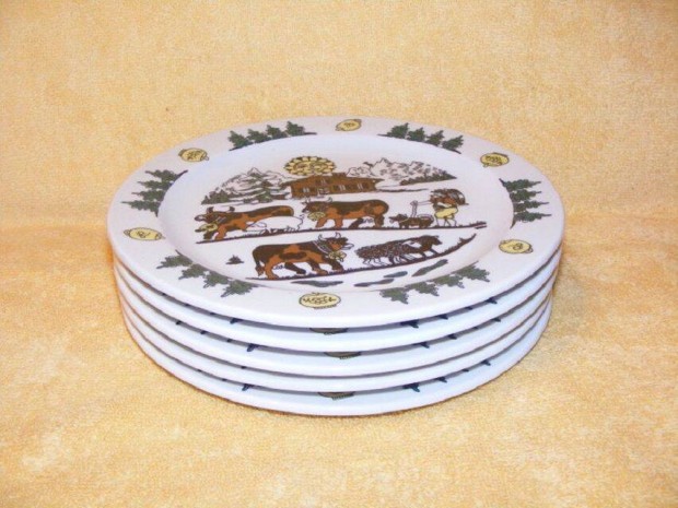 Bocis porcelán tányér 5 db