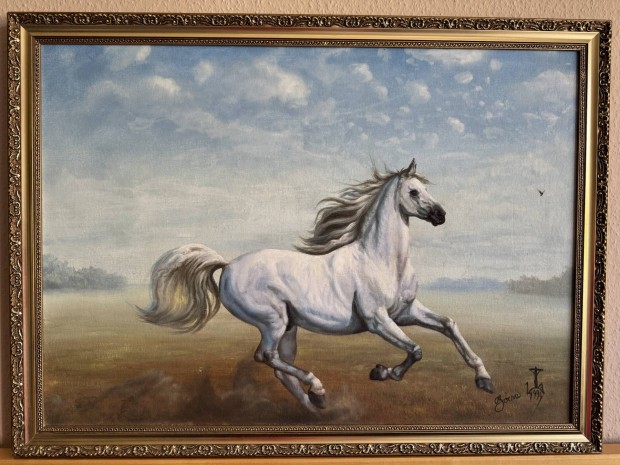 B�csa Istv�n Lovas festm�ny 