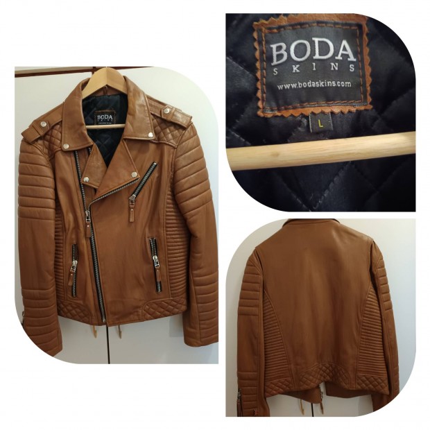 Boda Skins Leather Jacket L-es frfi dzseki