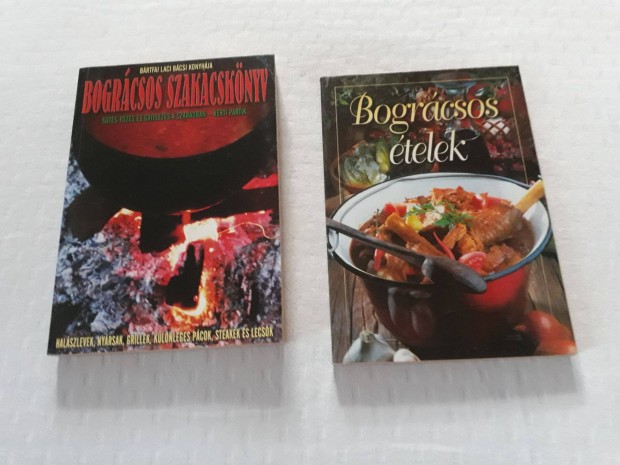 Bográcsolós gasztronómiai szakkönyv 2 db