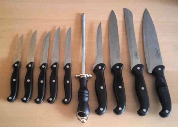 Bohmann rozsdamentes 10 darabos acél késkészlet, méret képeken