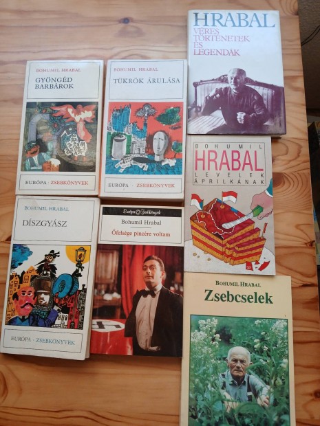 Bohumil Hrabal knyvcsomag - 7 darab