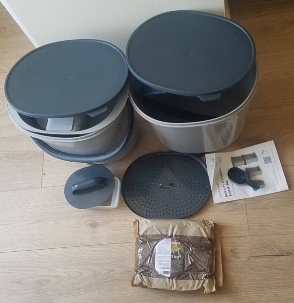Bokashi ORG. Konyhai Komposztáló + starter, ami tápoldat készítő is!