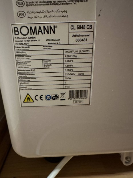 Bomann CL6048 CB Mobil klma