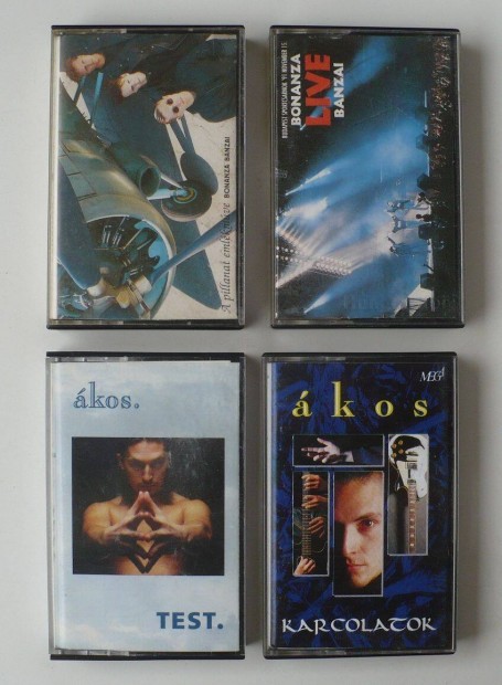 Bonanza Banzai / Ákos kazetta-kollekció (összesen 4 db)