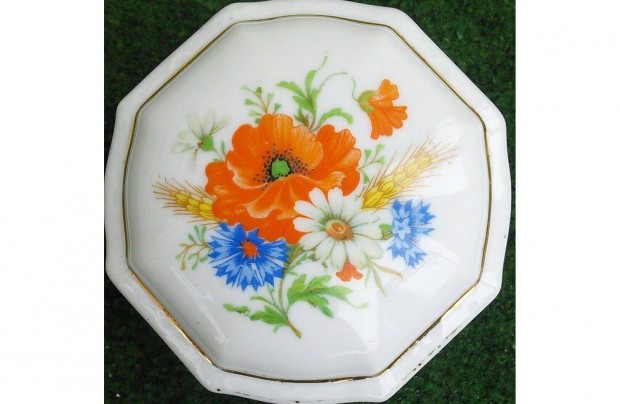 Bonbonier porceln doboz Zsolnay tart cukor