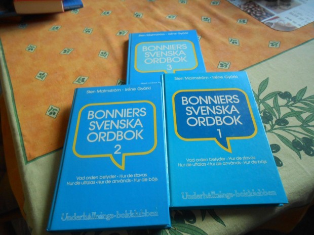 Bonniers:Svenska Ordbok 1-3 rsz, Svd Sztr/szmagyarz