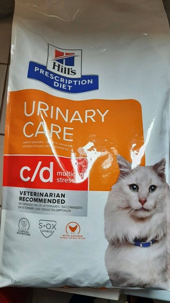 Bontatlan 8 kg Hill's urinary stress c/d macskatp elad