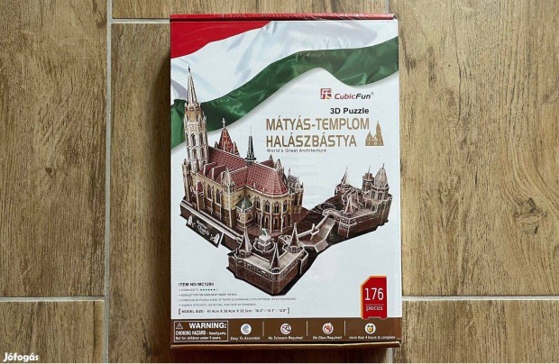 Bontatlan Cubic Fun 3D puzzle Mtys-templom, Halszbstya 176 db-os