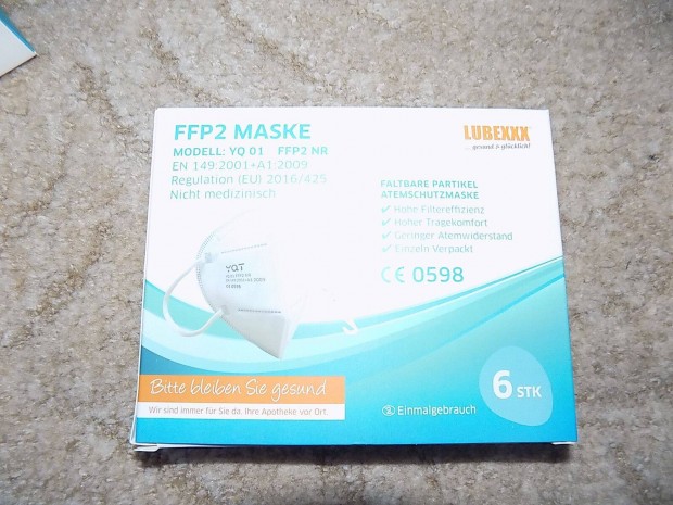 Bontatlan FFP2 arcmaszk csomag, 6 db-os