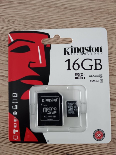 Bontatlan Kingston 16GB Microsd memriakrtya