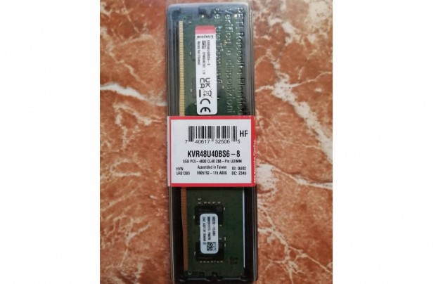 Bontatlan Kingston 8GB memria, DDR5, 4800MHz, NON-ECC, DIMM