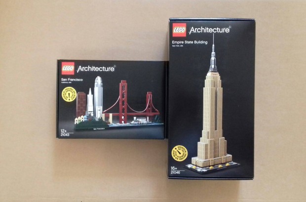 Bontatlan LEGO Architecture 21043 kops + 21046 Empire State Fox.rban