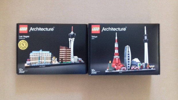 Bontatlan LEGO Architecture 21047 Las Vegas + 21051 Tokyo Foxpost rba