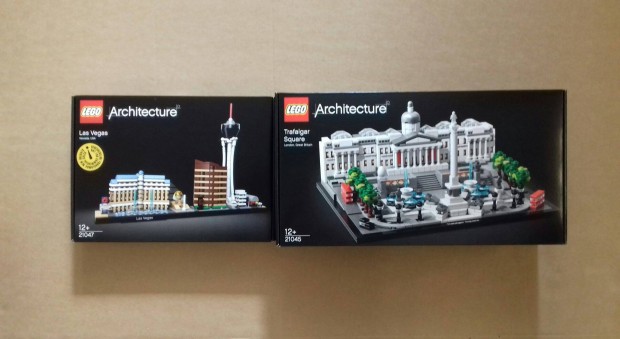 Bontatlan LEGO Architecture 21047 Vegas kis hibval + 21045 Fox.azrba