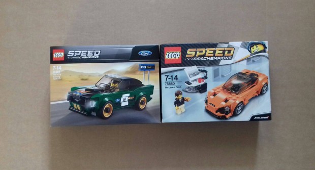 Bontatlan LEGO Speed Champions 75880 Mclaren + 75884 1968 Ford Foxrba