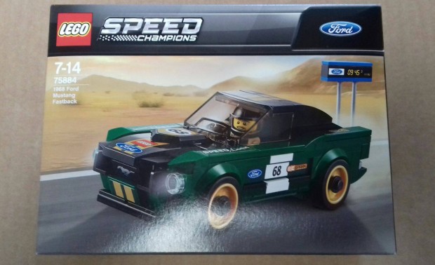 Bontatlan LEGO Speed Champions 75884 1968 Ford Mustang Fastback Fox.r