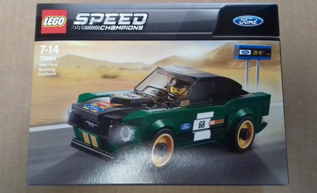 Bontatlan LEGO Speed Champions 75884 1968 Ford Mustang fastback utánvé