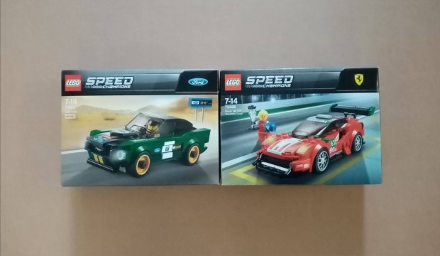 Bontatlan LEGO Speed Champions 75884 Ford + 75886 Ferrari 488 Fox.rba