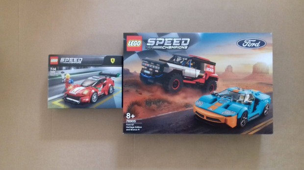 Bontatlan LEGO Speed Champions 75886 Ferrari + 76905 Ford Fox.az rban