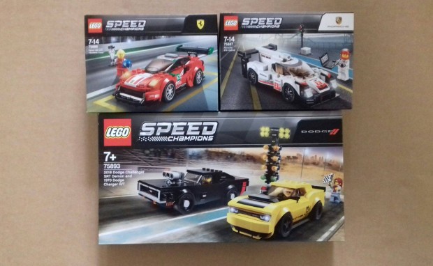 Bontatlan LEGO Speed Champions 75886 + 75887 Porsc+ 75893 Foxpost árba