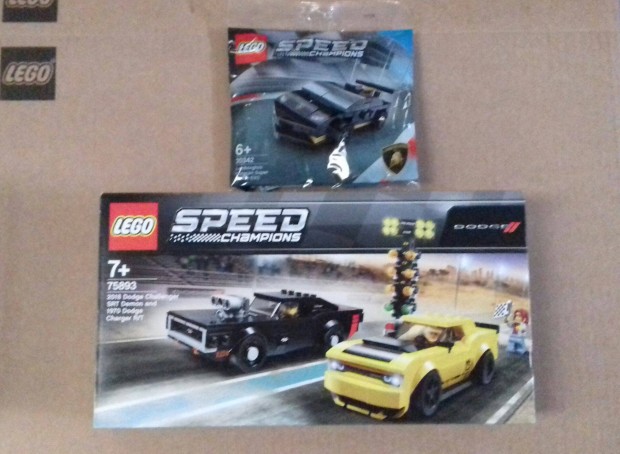 Bontatlan LEGO Speed Champions 75893 Dodge + 30342 Huracn Fox.rban !