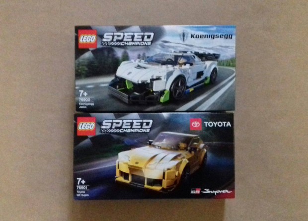 Bontatlan LEGO Speed Champions 76900 Koenigsegg + 76901 Toyota Foxrba