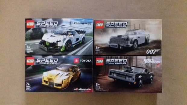 Bontatlan LEGO Speed Champions 76900 + 76901 + 76911 + 76912 utánvét