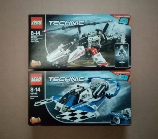 Bontatlan LEGO Technic 42045 Hydropln + 42057 Helikopter Fox.az rban