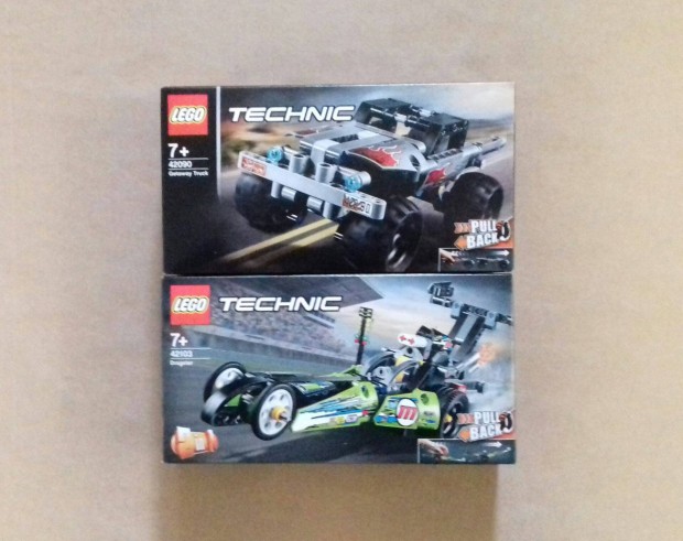 Bontatlan LEGO Technic 42090 Menekl furgon + 42103 Dragster Fox.rba