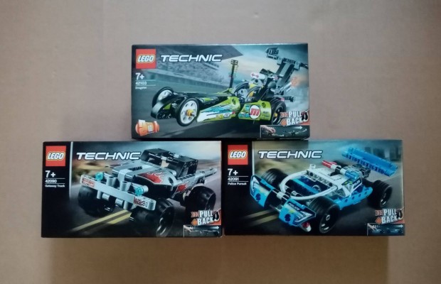 Bontatlan LEGO Technic 42090 + 42091 Rendrsgi ldzs + 42103 Foxrb