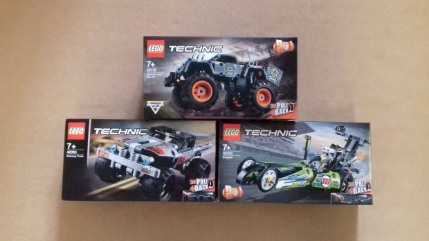 Bontatlan LEGO Technic 42090 + 42103 + 42119 Monster Jam Max-D Foxrba