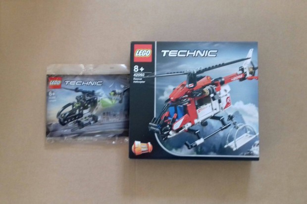 Bontatlan LEGO Technic 42092 Menthelikopter + 30465 Helikopter Fox.r