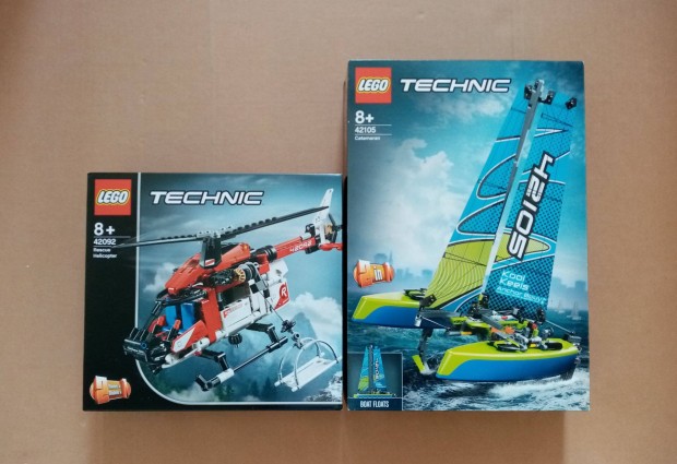 Bontatlan LEGO Technic 42092 Menthelikopter + 42105 Katamarn Foxrba