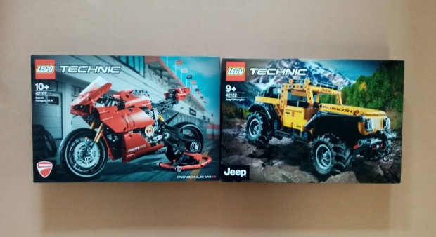 Bontatlan LEGO Technic 42107 Ducati Panig + 42122 Jeep Wrangler Foxrb