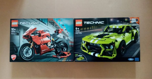 Bontatlan LEGO Technic 42107 Ducati + 42138 Ford Mustang Shelby Fox.r