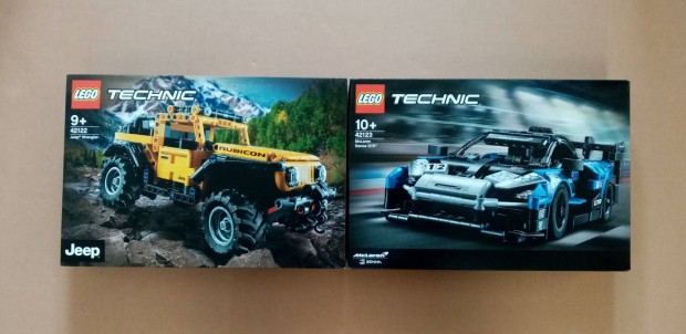 Bontatlan LEGO Technic 42122 Jeep Wrangler + 42123 Mclaren Senna Foxr