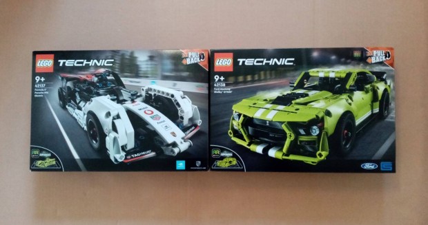 Bontatlan LEGO Technic 42137 Formula e Porsche + 42138 Ford Fox.árban