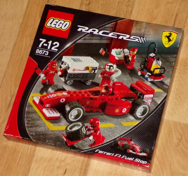 Bontatlan Lego Racers 8673 Ferrari F1 Fuel Stop kszlet