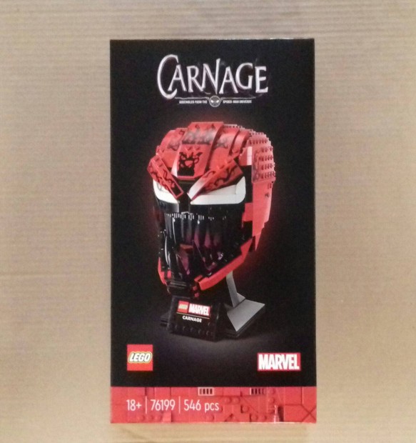 Bontatlan Marvel Super Heroes 76199 Carnage Helmet. Utnvt Fox GLS Po