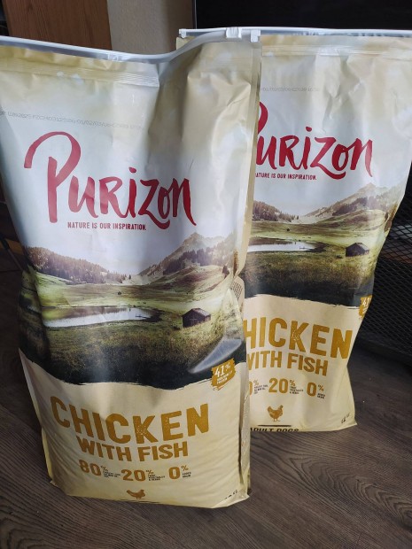 Bontatlan Purizon Adult csirke & hal - gabonamentes kutyatp 12kg