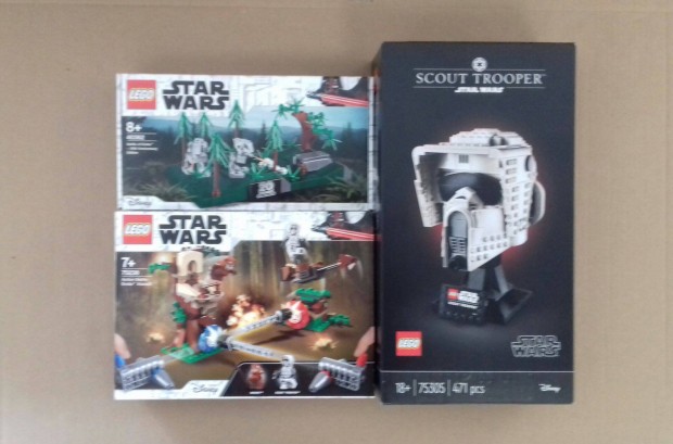 Bontatlan Star Wars LEGO 40362 Endori csata + 75238 + 75305 Scout Fox