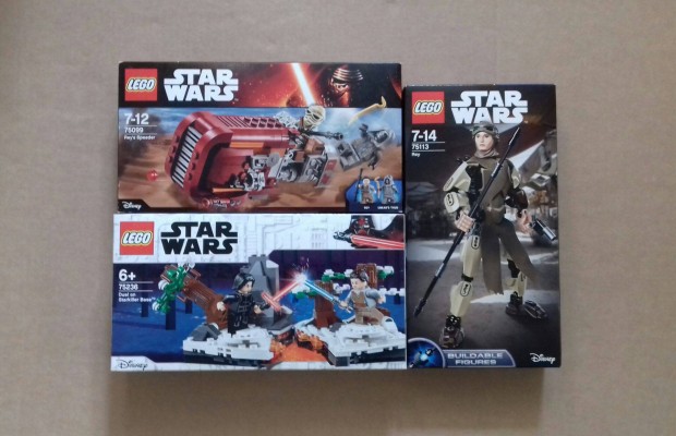 Bontatlan Star Wars LEGO 75113 Rey + 75099 siklja + 75236 Prbaj Fox