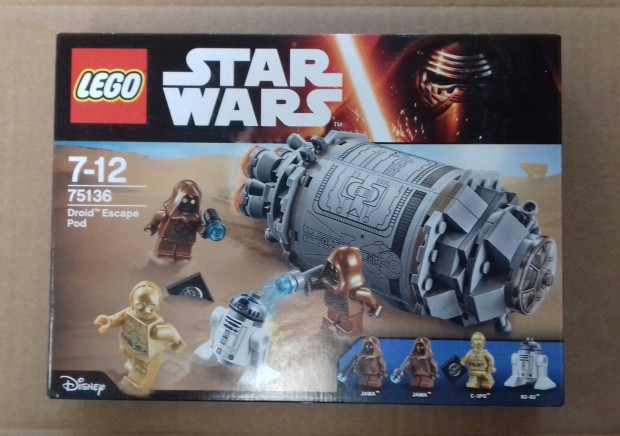 Bontatlan Star Wars LEGO 75136 Droid Escape Pod. Utnvt GLS Foxpost P